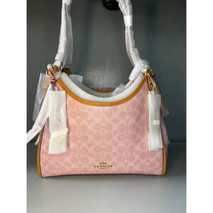 Coach Erin Shoulder Bag In Signature Canvas With Charms